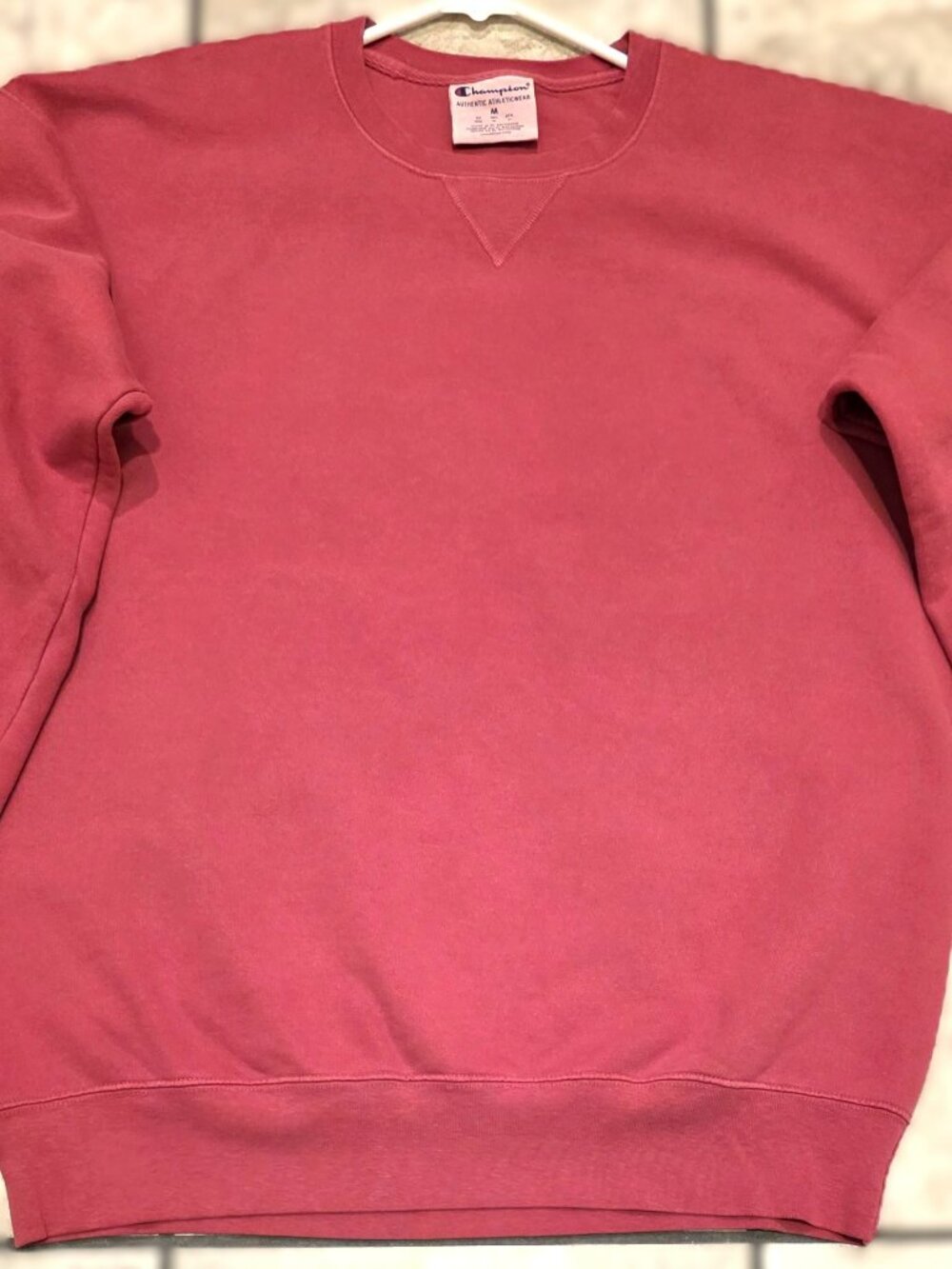 Vintage 1990s Champion Reverse Weave Men’s MEDIUM Crew Neck Sweatshirt M Red